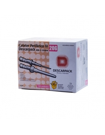 CATETER INTRAVENOSO S/ DISPOSITIVO 20G ROSA DESCARPACK