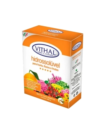HIDROSOLUVEL - HORTA, PLANTAS, FLORES E FRUTOS 400 G
