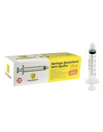 SERINGA DESCARTÁVEL 10ML S/ AGULHA LL