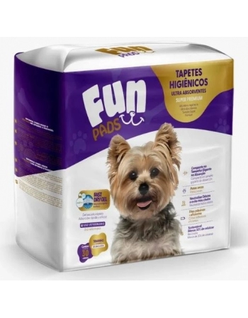 TAPETE HIGIENICO FUN PADS 80X60 - COM 30 UNIDADES