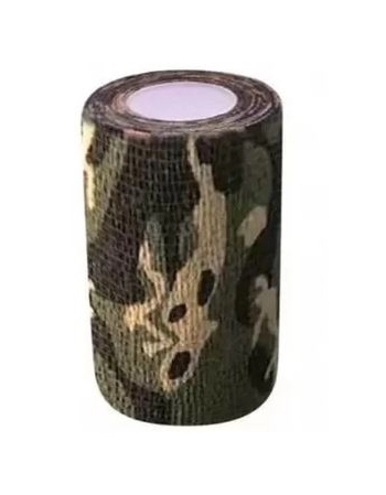 BANDAGEM LATEX 10CM - CAMUFLADA (PRETA, VERDE E BEGE)