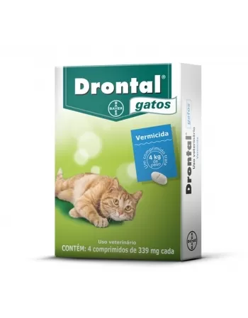 DRONTAL GATOS - 4 COMPRIMIDOS