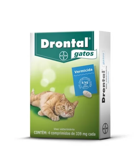 DRONTAL GATOS - 4 COMPRIMIDOS