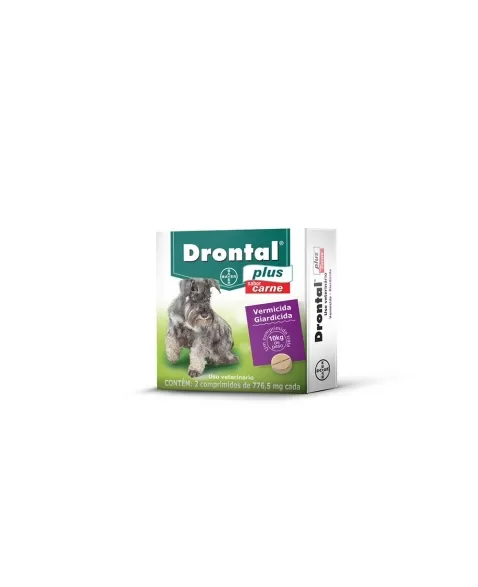 DRONTAL PLUS CARNE 10KG - 2 COMPRIMIDOS