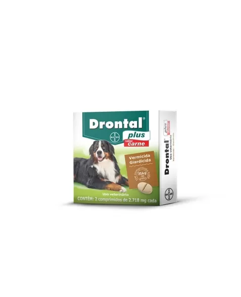 DRONTAL PLUS CARNE 35KG - 2 COMPRIMIDOS