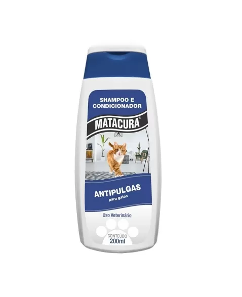 SHAMPOO/COND ANTIPULGAS PARA GATOS MATACURA 200ML