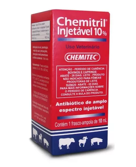 CHEMITRIL INJETÁVEL 10% - 10ML