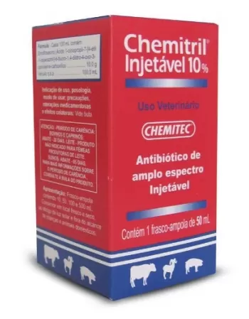 CHEMITRIL INJETÁVEL 10% - 50ML