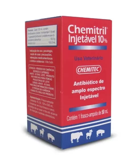 CHEMITRIL INJETÁVEL 10% - 50ML