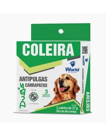 COLEIRA DUGS ANTIPULGAS E CARRAPATOS