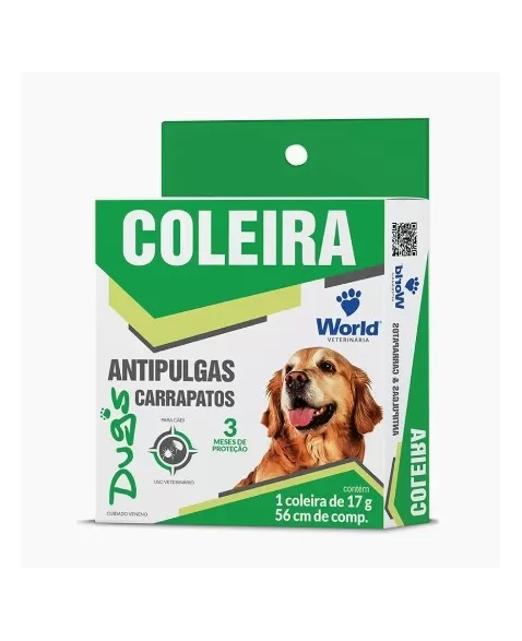 COLEIRA DUGS ANTIPULGAS E CARRAPATOS